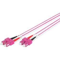 Buy DIGITUS LWL Patch Cable SC to SC - 1 m, Violet, OM4 Multimode in Cyprus, Nicosia, Limassol, Larnaka, Pafos