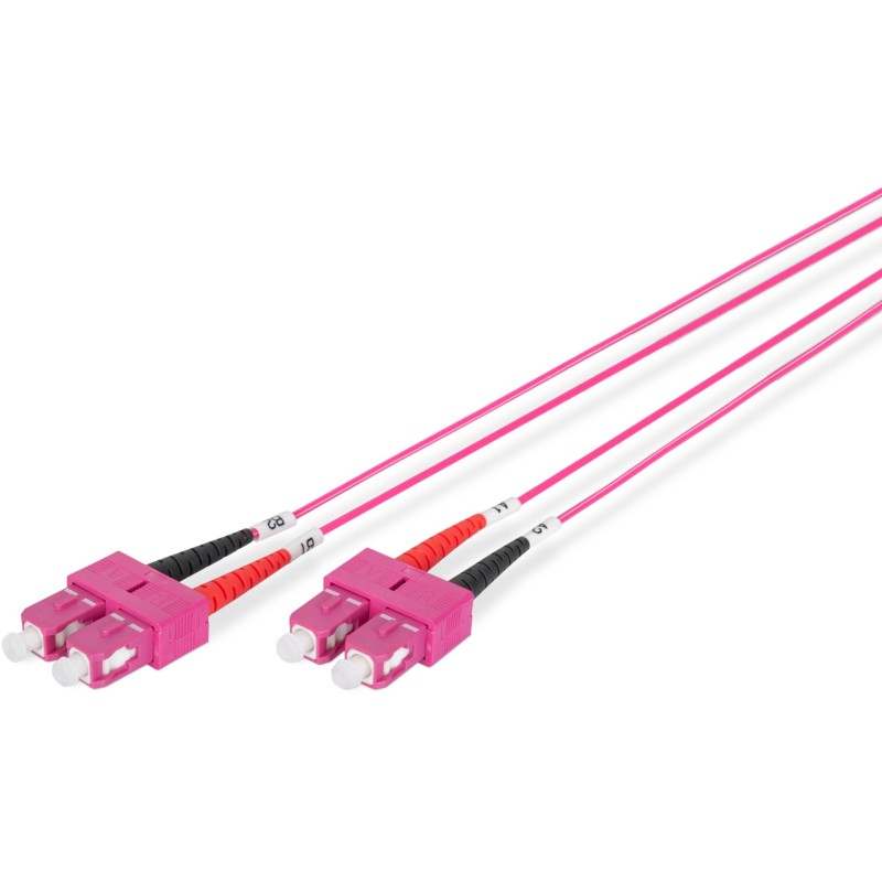 Buy DIGITUS LWL Patch Cable SC to SC - 1 m, Violet, OM4 Multimode in Cyprus, Nicosia, Limassol, Larnaka, Pafos
