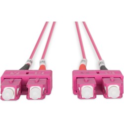 Buy DIGITUS LWL Patch Cable SC to SC - 1 m, Violet, OM4 Multimode in Cyprus, Nicosia, Limassol, Larnaka, Pafos
