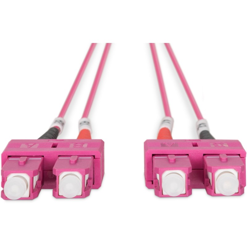 Buy DIGITUS LWL Patch Cable SC to SC - 1 m, Violet, OM4 Multimode in Cyprus, Nicosia, Limassol, Larnaka, Pafos