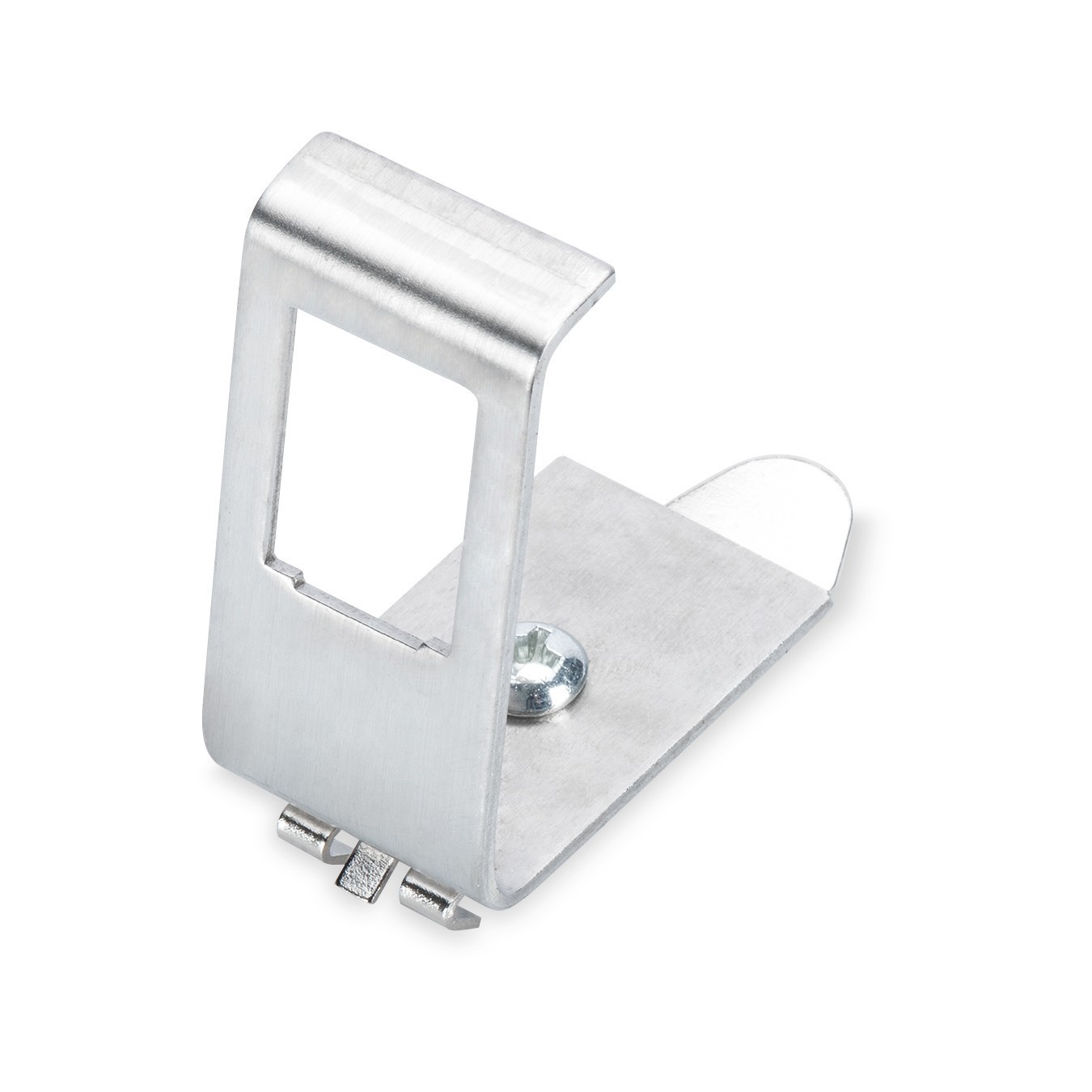 DIGITUS DIN Rail Adapter for 1 Keystone Module - Characteristics (Color: Silver, Material: Metal)