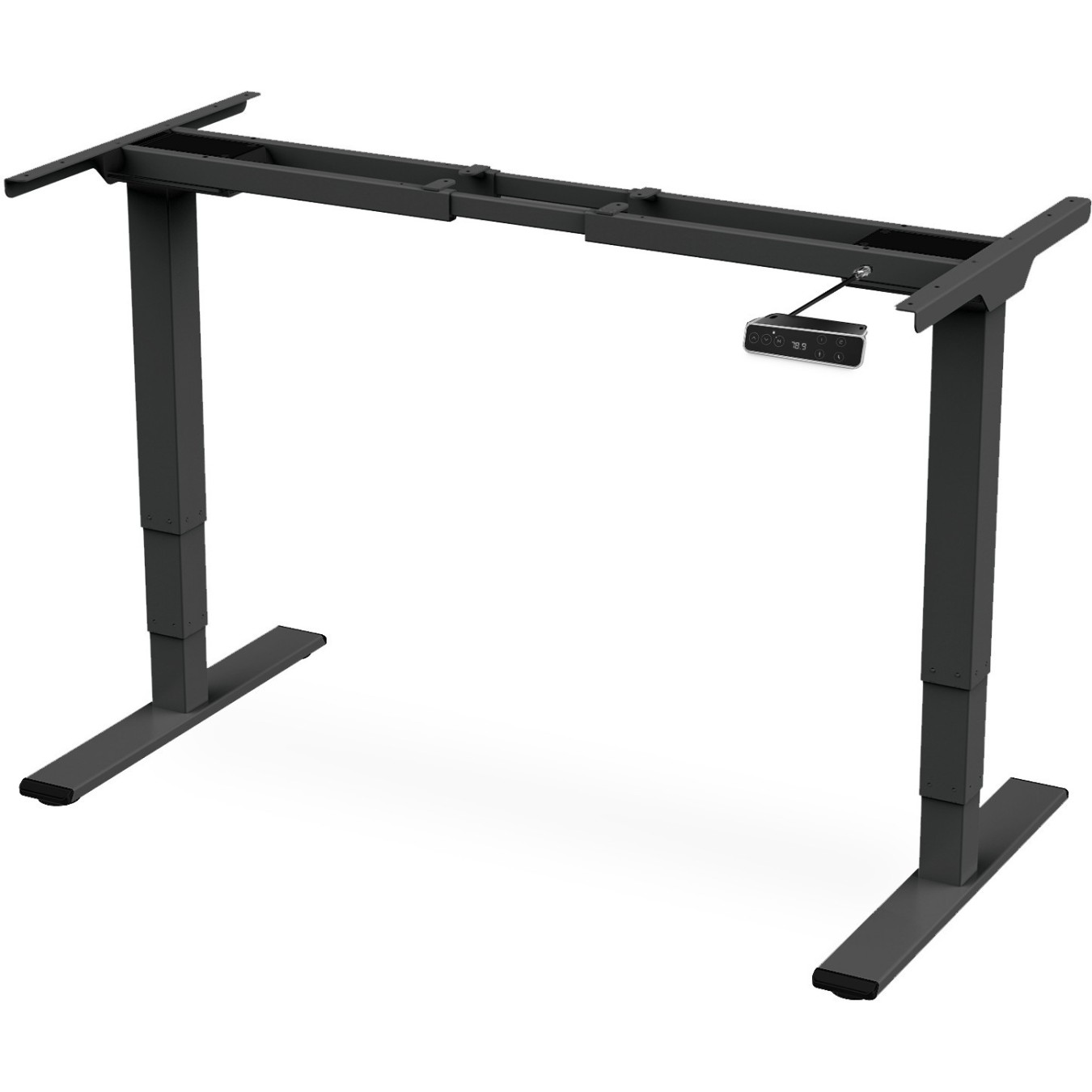 Digitus Electric Height-Adjustable Desk Frame - Black (Dual Motor, 3-Stage, 2 legs, 100 kg capacity)