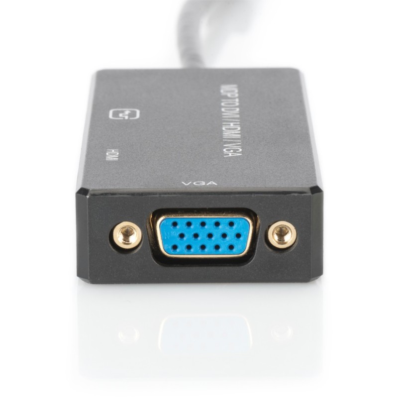 Buy DIGITUS Mini DisplayPort to HDMI+DVI+VGA Converter Cable - Black - 0.2 m - D... in Cyprus, Nicosia, Limassol, Larnaka, Pafos