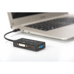 Buy DIGITUS Mini DisplayPort to HDMI+DVI+VGA Converter Cable - Black - 0.2 m - D... in Cyprus, Nicosia, Limassol, Larnaka, Pafos