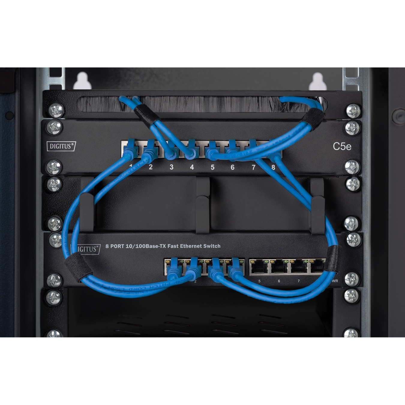 DIGITUS 1U Rack Shelf - Black - 254 mm Deep — Buy in Cyprus with Fast Delivery