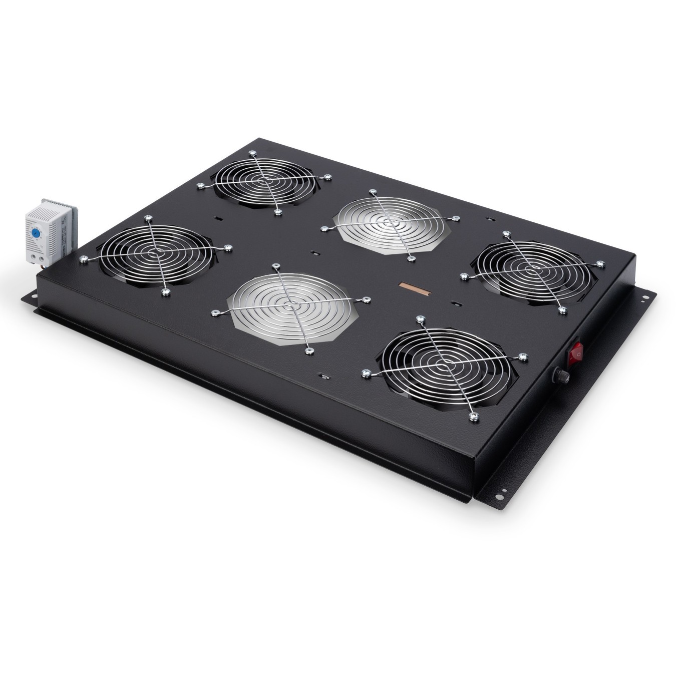 DIGITUS Roof Fan Unit - Unique 4 Fans - Black - Rack Cabinet Cooling Module — Buy in Cyprus with Fast Delivery