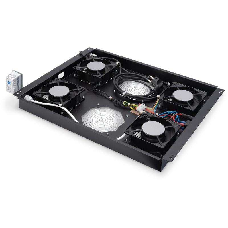 Buy DIGITUS Roof Fan Unit - Unique 4 Fans - Black - Rack Cabinet Cooling Module in Cyprus, Nicosia, Limassol, Larnaka, Pafos