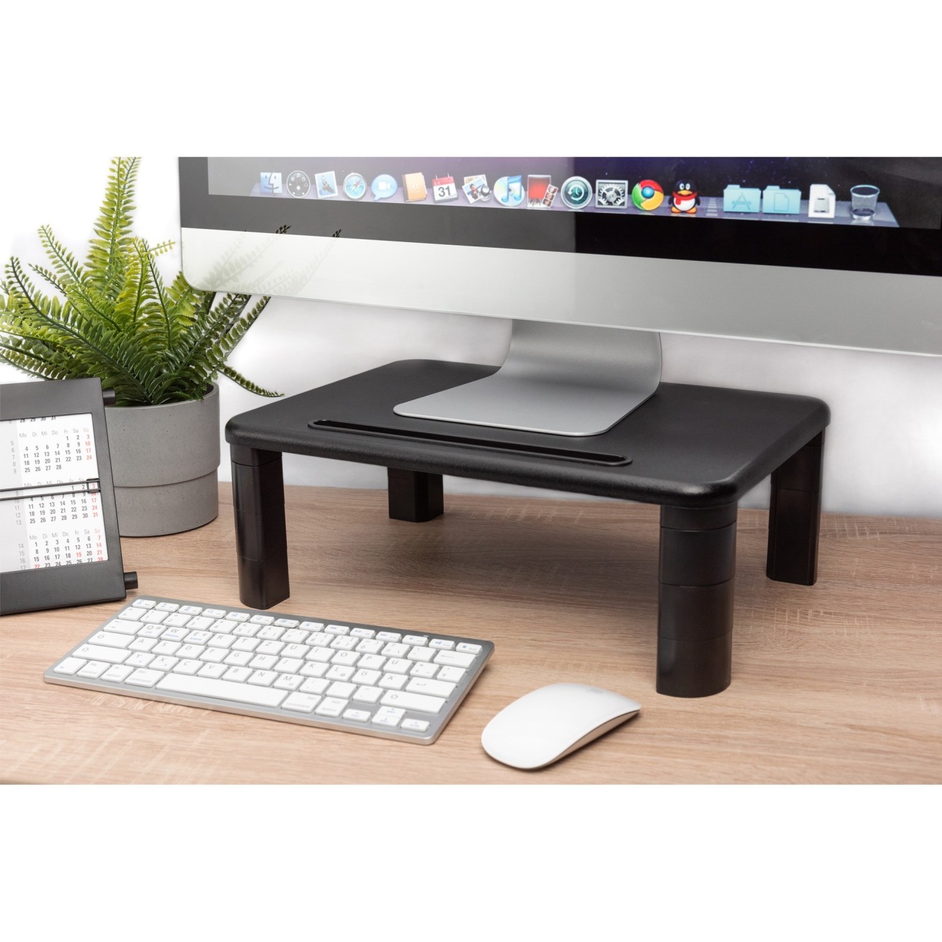 Digitus Height-Adjustable Monitor Riser - Black — Buy in Cyprus with Fast Delivery
