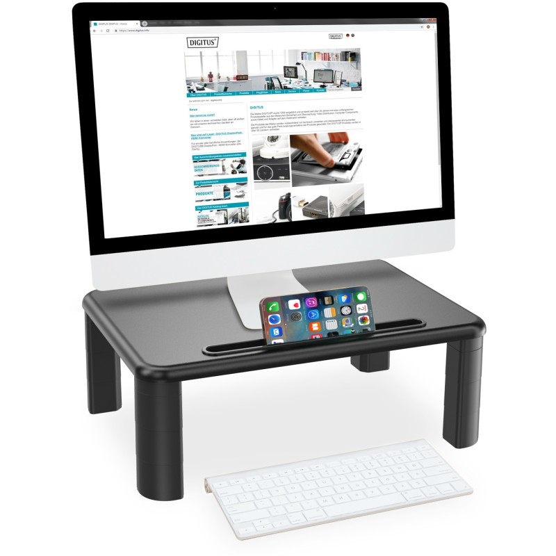 Buy Digitus Height-Adjustable Monitor Riser - Black in Cyprus, Nicosia, Limassol, Larnaka, Pafos