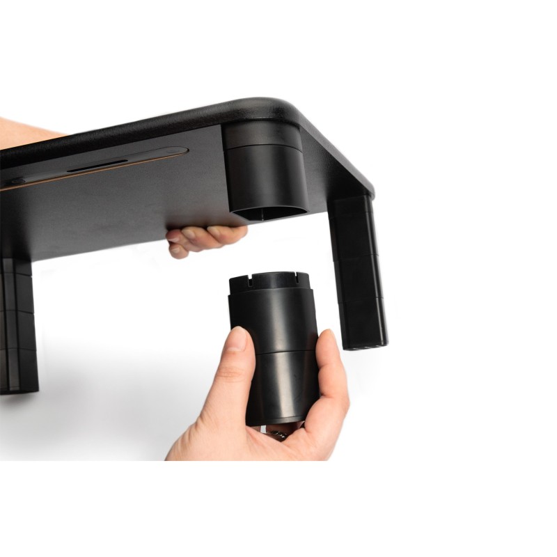 Buy Digitus Height-Adjustable Monitor Riser - Black in Cyprus, Nicosia, Limassol, Larnaka, Pafos