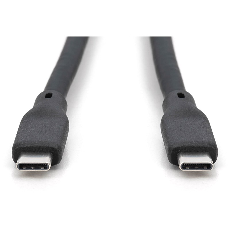 Buy DIGITUS USB 3.2 Cable Type-C to Type-C Silicone Stainless Steel 0.5m Black -... in Cyprus, Nicosia, Limassol, Larnaka, Pafos