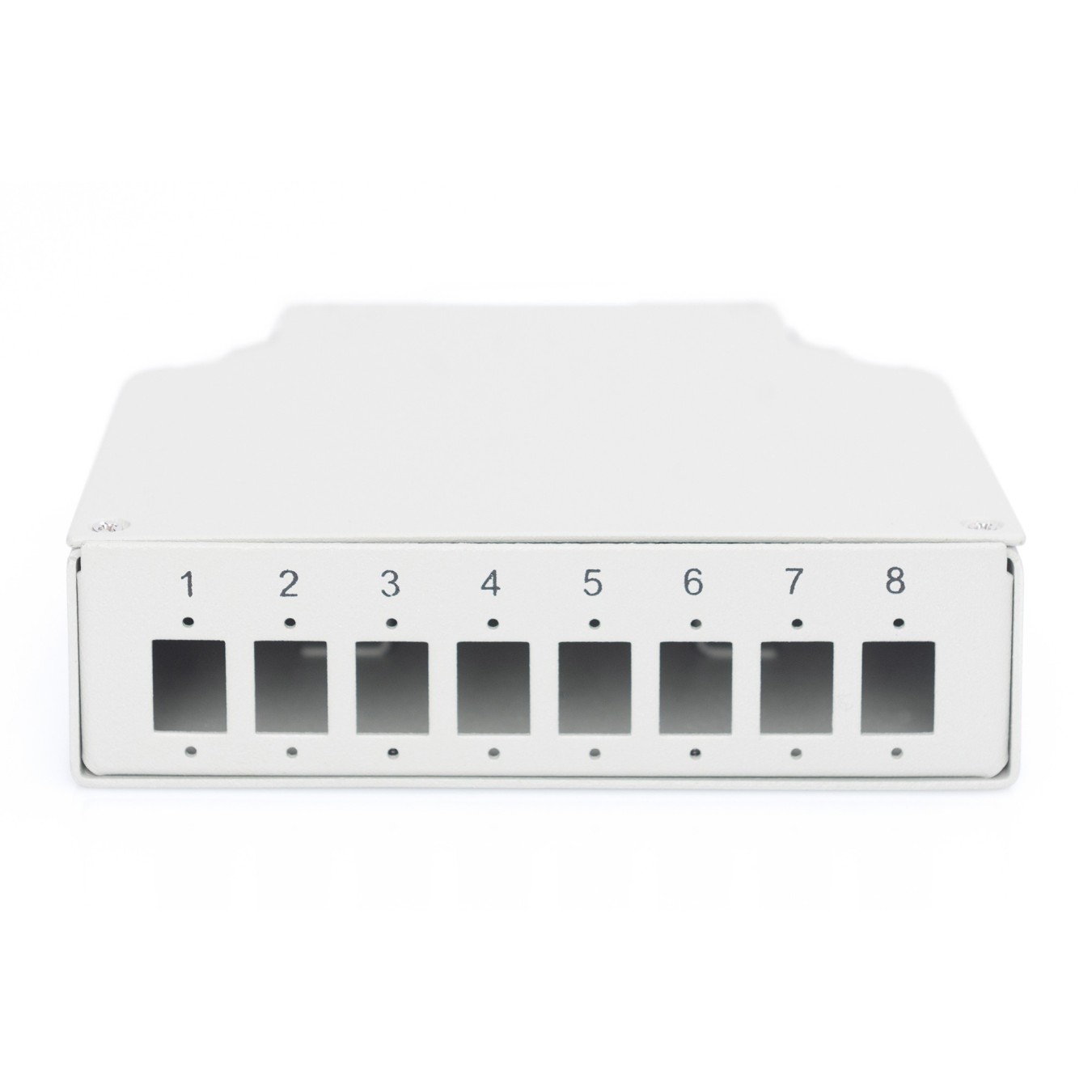 DIGITUS DIN Rail Splice Box for 8 LC/DX Couplers - White — Buy in Cyprus with Fast Delivery