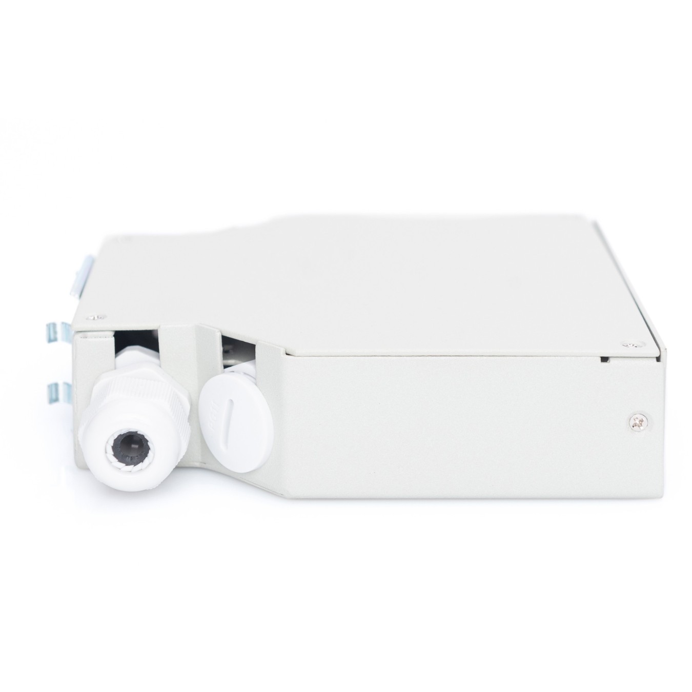 DIGITUS DIN Rail Splice Box for 8 LC/DX Couplers - White — Buy in Cyprus with Fast Delivery