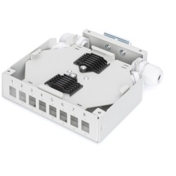 Buy DIGITUS DIN Rail Splice Box for 8 LC/DX Couplers - White in Cyprus, Nicosia, Limassol, Larnaka, Pafos