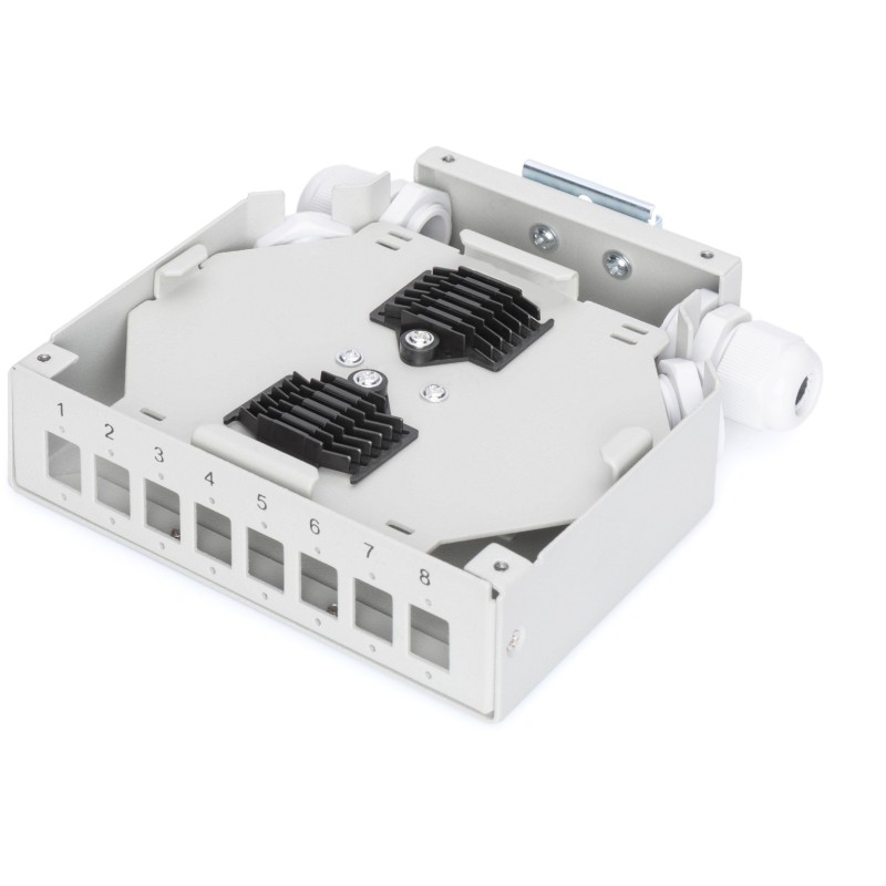 Buy DIGITUS DIN Rail Splice Box for 8 LC/DX Couplers - White in Cyprus, Nicosia, Limassol, Larnaka, Pafos