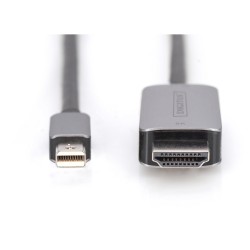 Buy DIGITUS DisplayPort to HDMI Mini DP Cable 8K 1 m - Black, Male/Male in Cyprus, Nicosia, Limassol, Larnaka, Pafos