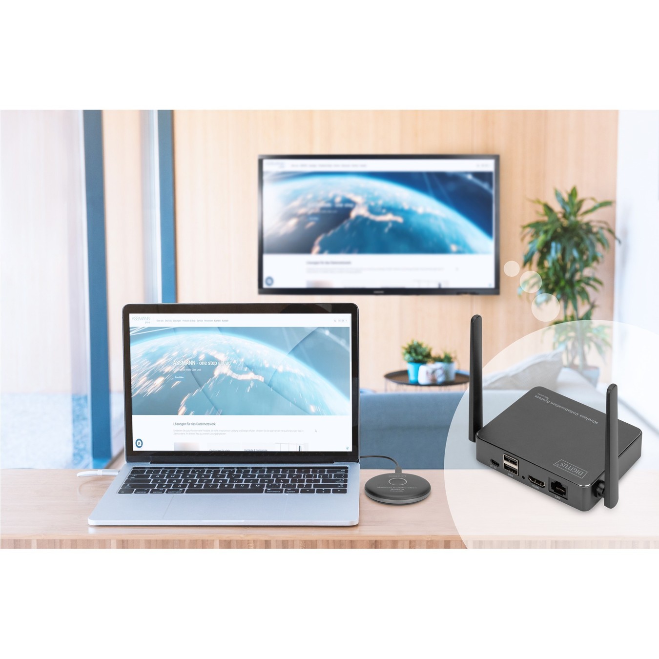 Digitus Click & Present Pro - Wireless Collaboration System for Meetings and Presentations — Buy in Cyprus with Fast Delivery