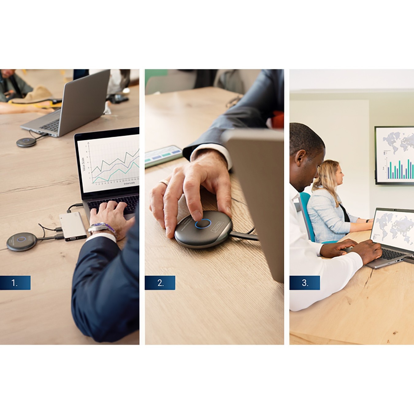 Digitus Click & Present Pro - Wireless Collaboration System for Meetings and Presentations — Buy in Cyprus with Fast Delivery