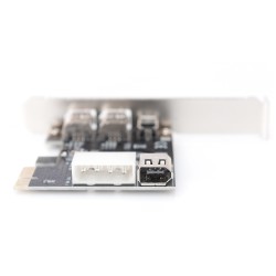 Buy DIGITUS PCIe FireWire 1394a Card - 2 External + 1 Internal Ports in Cyprus, Nicosia, Limassol, Larnaka, Pafos