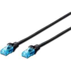 Buy DIGITUS Patchkabel RJ45 U/UTP Cat5e 3.00m - Black in Cyprus, Nicosia, Limassol, Larnaka, Pafos