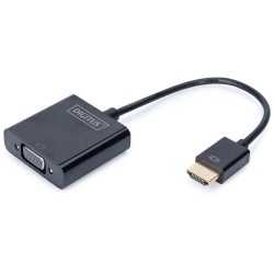 Buy HDMI to VGA Converter - HDMI-A to VGA (D-Sub) - Black in Cyprus, Nicosia, Limassol, Larnaka, Pafos