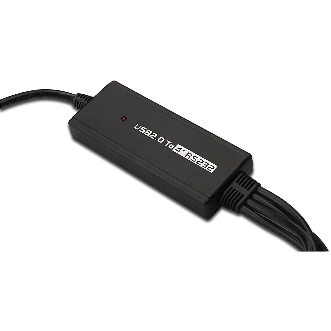 DIGITUS USB 2.0 to 4x RS232 Cable - Black, 1.5 m — Buy in Cyprus with Fast Delivery