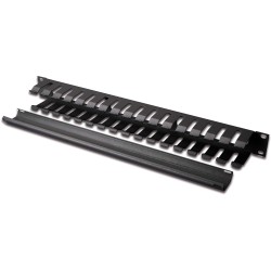 Buy DIGITUS 1U Cable Management Panel with Detachable Back Panel - Black - 19" R... in Cyprus, Nicosia, Limassol, Larnaka, Pafos