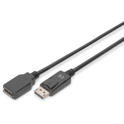 Buy Digitus DisplayPort Extension Cable DP 2m 8K Black - Characteristics (Color:... in Cyprus, Nicosia, Limassol, Larnaka, Pafos