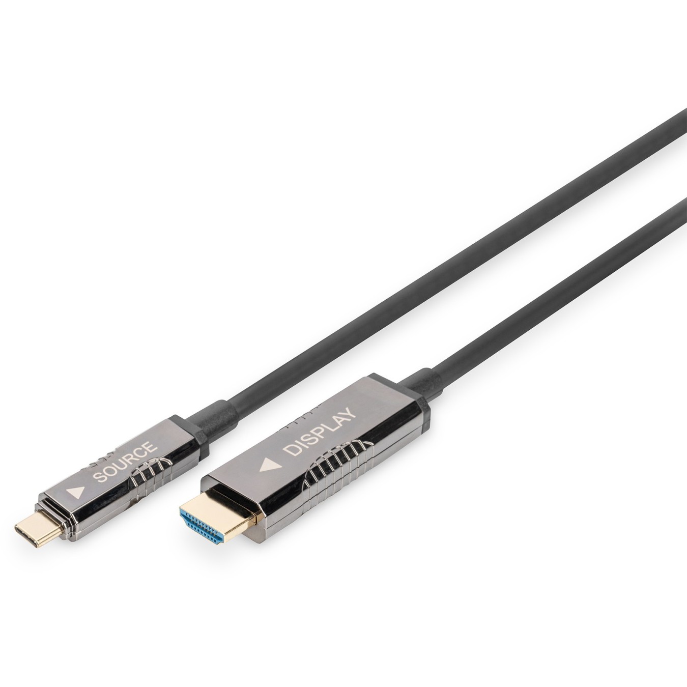 DIGITUS 4K USB-C to HDMI AOC Adapter Cable - 20 m, Active Optical Cable — Buy in Cyprus with Fast Delivery