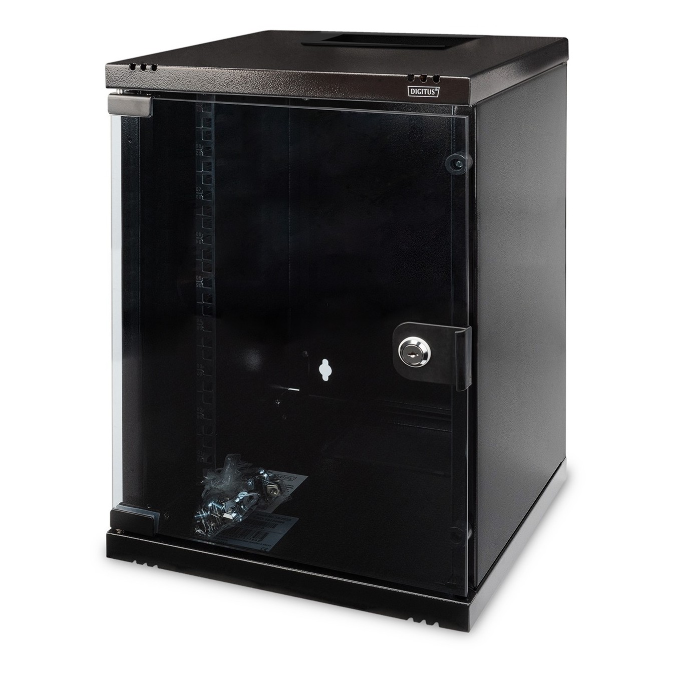 DIGITUS Wall-Mount Cabinet 9U - 312x300x464 mm - Black — Buy in Cyprus with Fast Delivery