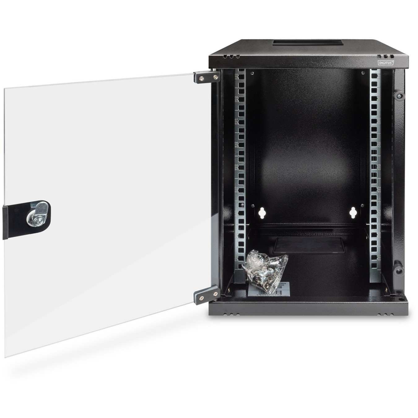 DIGITUS Wall-Mount Cabinet 9U - 312x300x464 mm - Black — Buy in Cyprus with Fast Delivery
