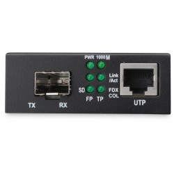 Buy DIGITUS Gigabit Media Converter RJ45 to SFP - Black - 1 Gbps, External Power in Cyprus, Nicosia, Limassol, Larnaka, Pafos