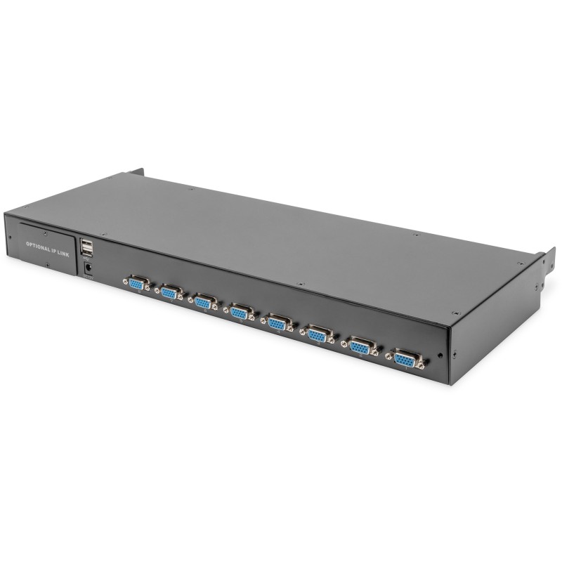 Buy DIGITUS Modular Console 19'HD LCD, 8-port VGA KVM, German in Cyprus, Nicosia, Limassol, Larnaka, Pafos