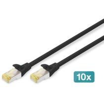 DIGITUS Cat6A S/FTP Patch Cable - 5 m - Black - Pack of 10 — Buy in Cyprus with Fast Delivery