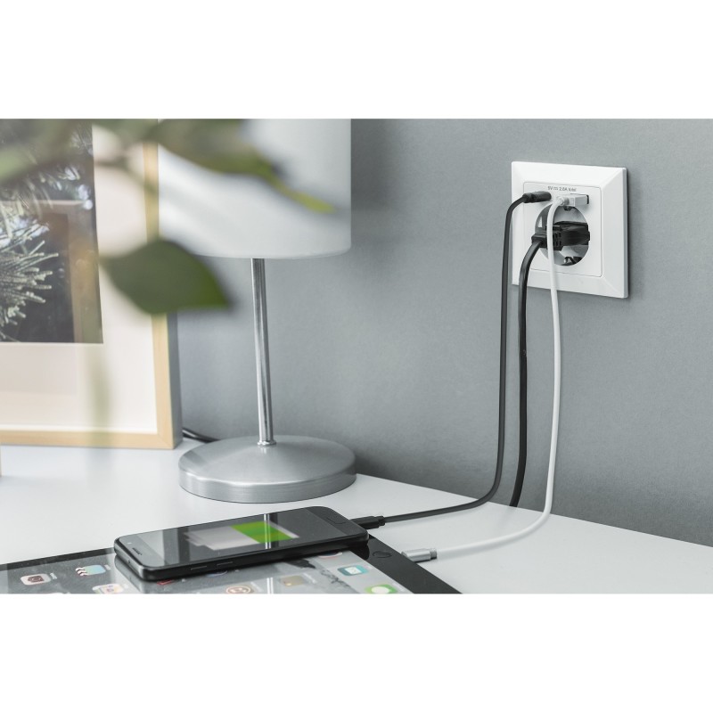 Buy DIGITUS Safety Flush-Mount Socket USB-C + USB-A US - White in Cyprus, Nicosia, Limassol, Larnaka, Pafos