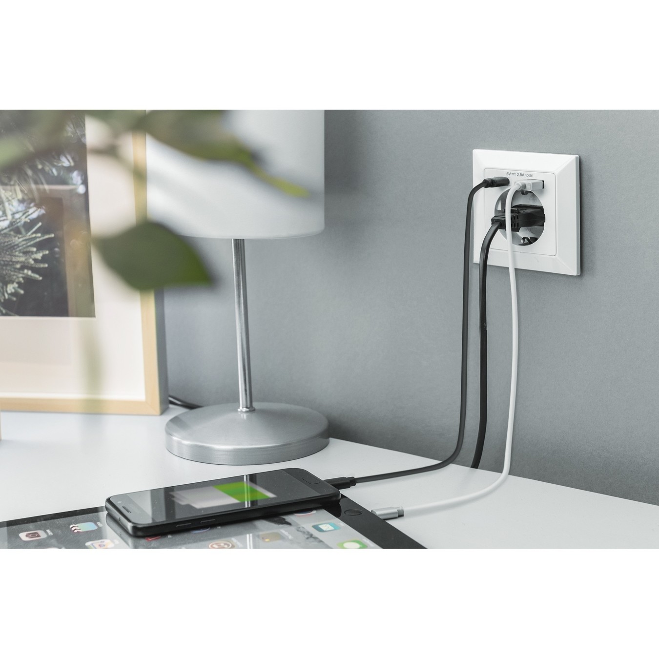 DIGITUS Safety Flush-Mount Socket USB-C + USB-A US - White — Buy in Cyprus with Fast Delivery