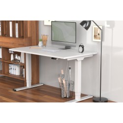 Buy Digitus Electric Height-Adjustable Table Frame - Dual Motor, 2 Legs, White in Cyprus, Nicosia, Limassol, Larnaka, Pafos