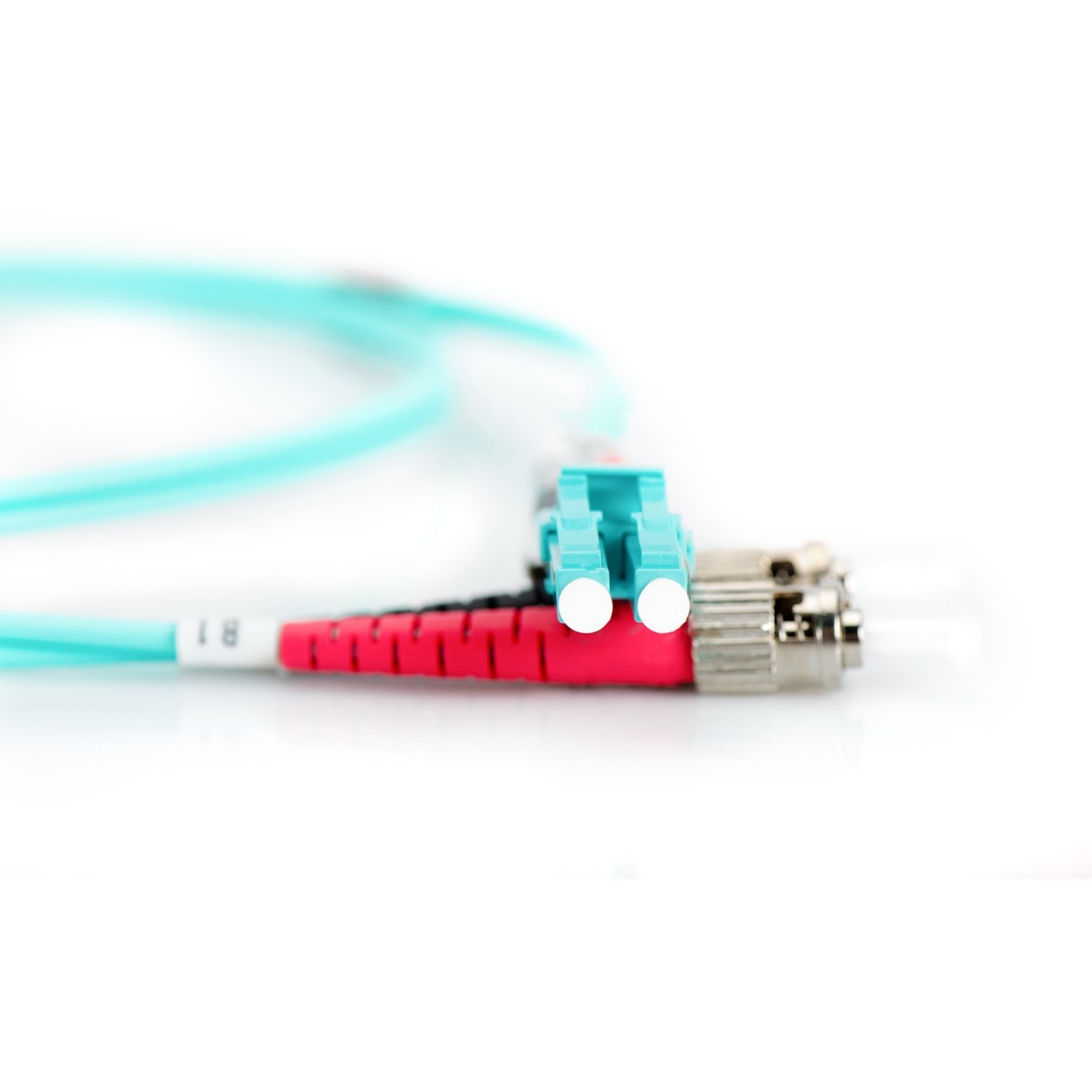 DIGITUS LWL Patchkabel LC to ST 10 m Multimode Duplex OM3 - Aqua — Buy in Cyprus with Fast Delivery