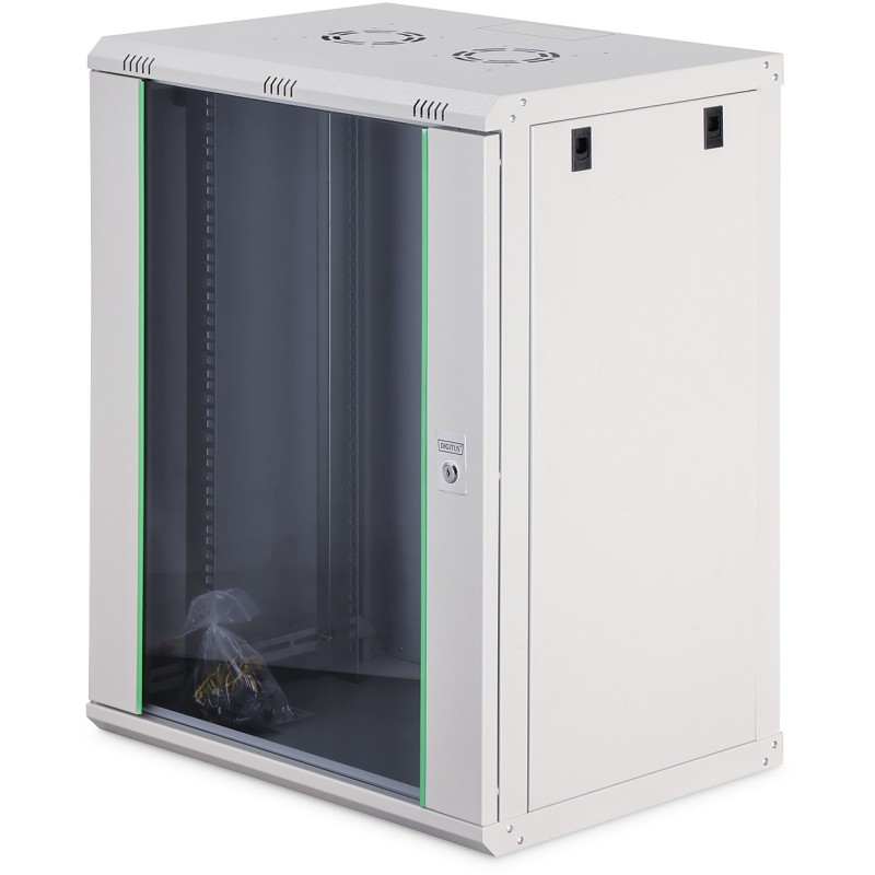 Buy Digitus Wall-mount Enclosure - 19-inch 16U, 816.2x600x450 mm, Gray (RAL 7035) in Cyprus, Nicosia, Limassol, Larnaka, Pafos