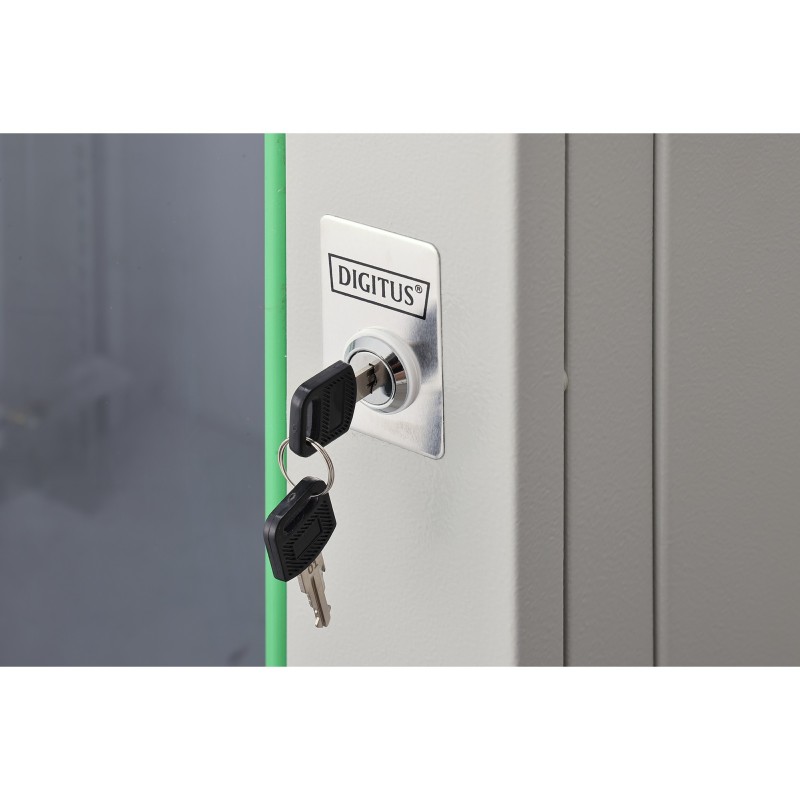 Buy Digitus Wall-mount Enclosure - 19-inch 16U, 816.2x600x450 mm, Gray (RAL 7035) in Cyprus, Nicosia, Limassol, Larnaka, Pafos