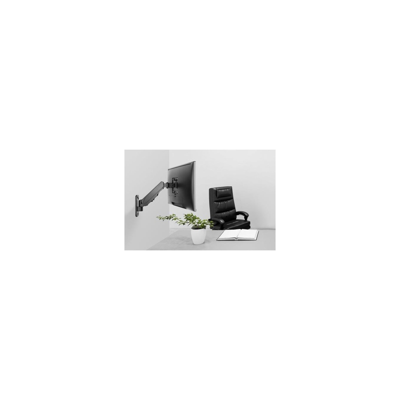 Monitor Wall Mount for 1 Monitor 17-32in - DA-90396 - Black Gas Spring — Buy in Cyprus with Fast Delivery