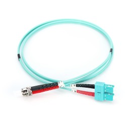 Buy DIGITUS LWL Patch Cable ST to SC - OM3 Duplex Multimode - Aqua, 2.0 m in Cyprus, Nicosia, Limassol, Larnaka, Pafos