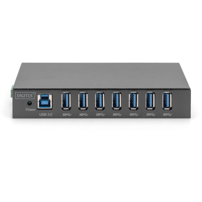 Buy Digitus DA-70258-1 USB 3.0 Hub 7-Port - DA-70258-1 - (Black, Metal housing, ... in Cyprus, Nicosia, Limassol, Larnaka, Pafos