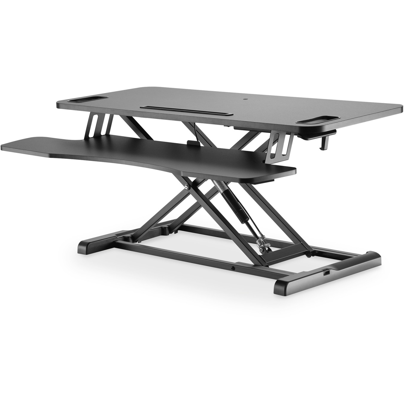 Digitus DA-90380-1 Ergonomic Desk Riser - DA-90380-1 - Black, Freestanding, Manual height adjustment