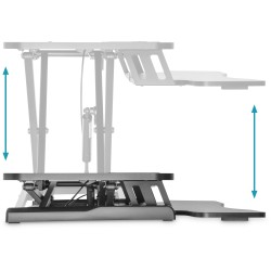 Buy Digitus DA-90380-1 Ergonomic Desk Riser - DA-90380-1 - Black, Freestanding, ... in Cyprus, Nicosia, Limassol, Larnaka, Pafos