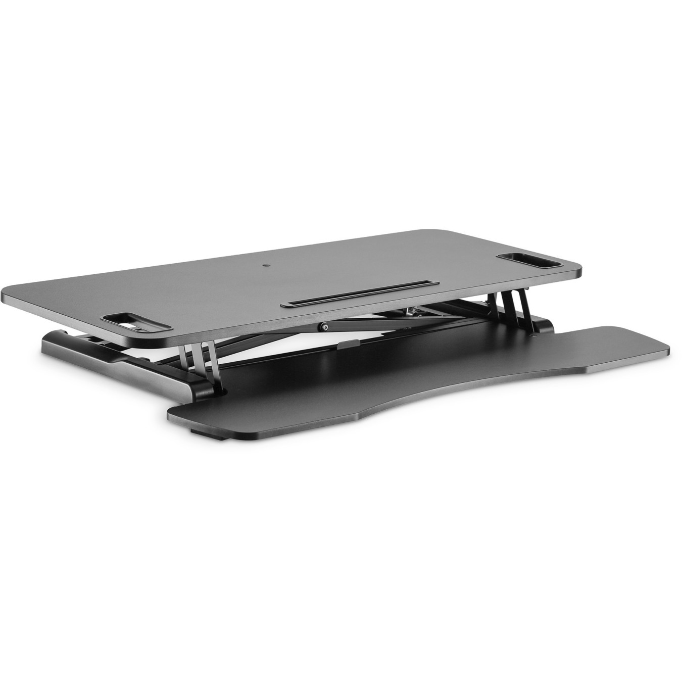 Digitus DA-90380-1 Ergonomic Desk Riser - DA-90380-1 - Black, Freestanding, Manual height adjustment
