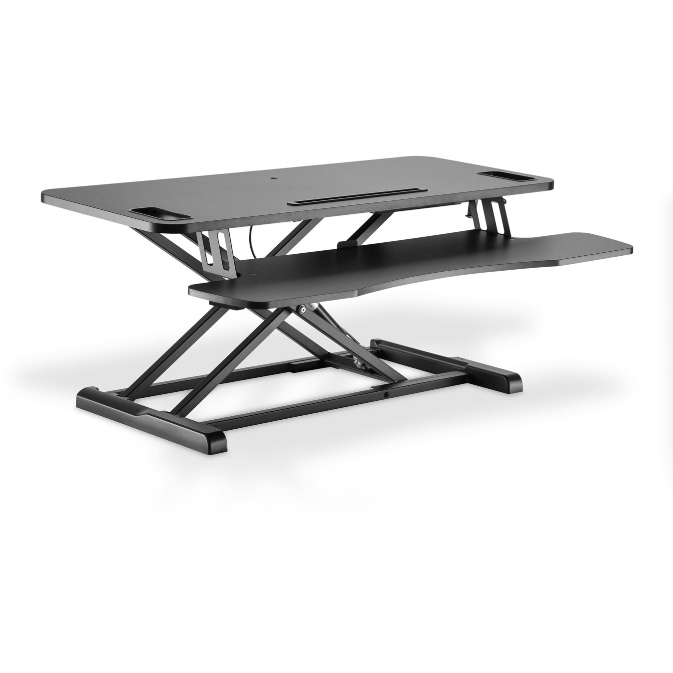 Digitus DA-90380-1 Ergonomic Desk Riser - DA-90380-1 - Black, Freestanding, Manual height adjustment