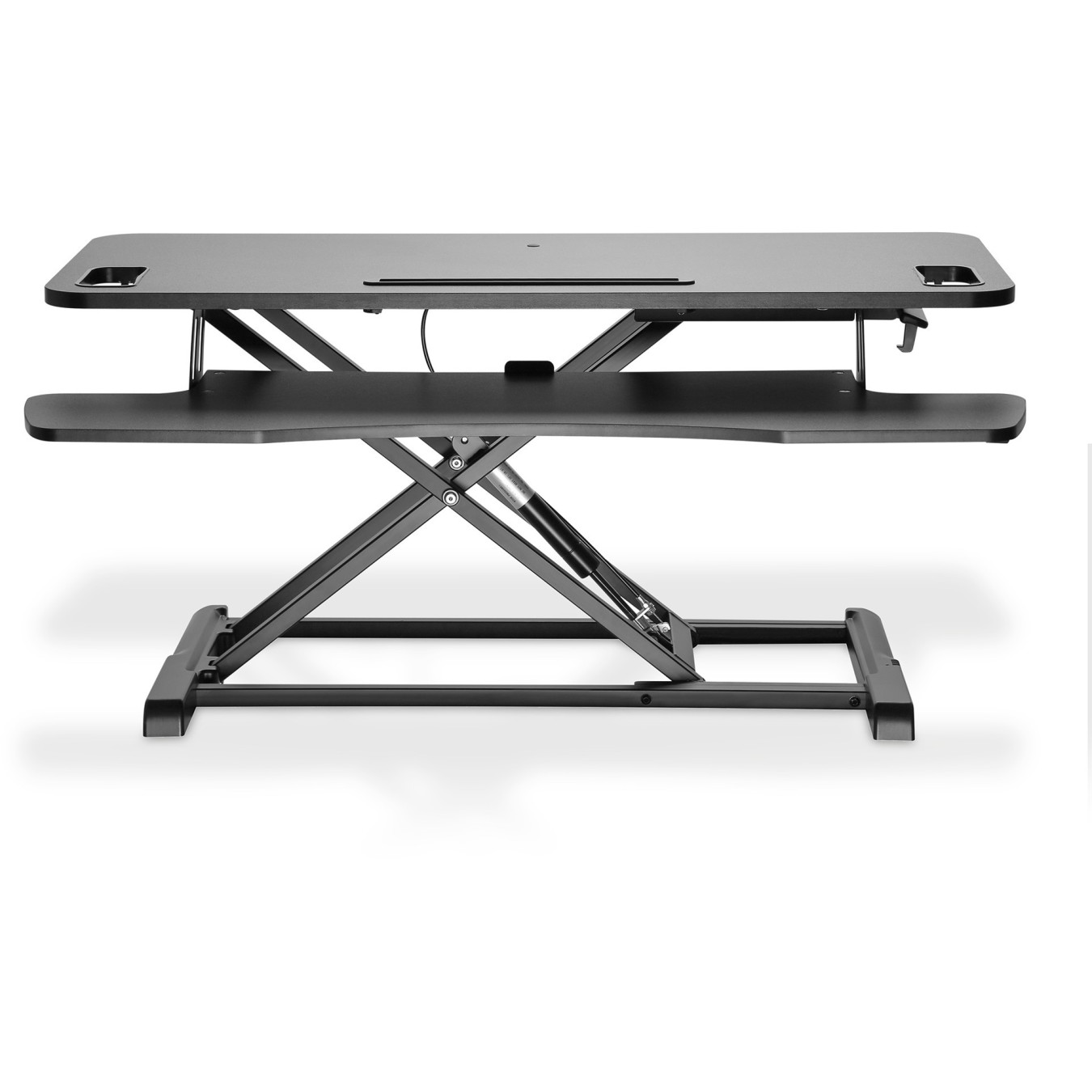 Digitus DA-90380-1 Ergonomic Desk Riser - DA-90380-1 - Black, Freestanding, Manual height adjustment