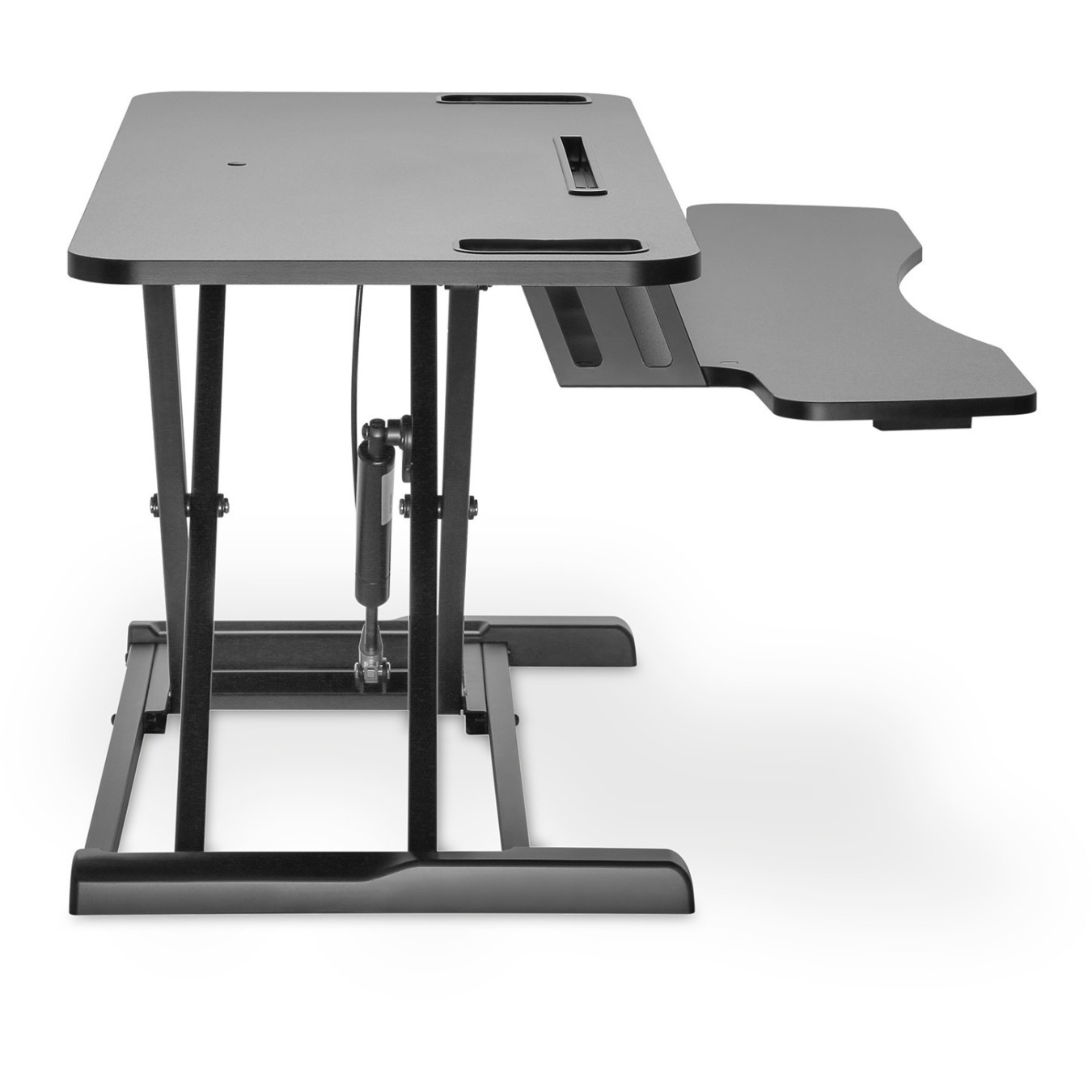 Digitus DA-90380-1 Ergonomic Desk Riser - DA-90380-1 - Black, Freestanding, Manual height adjustment