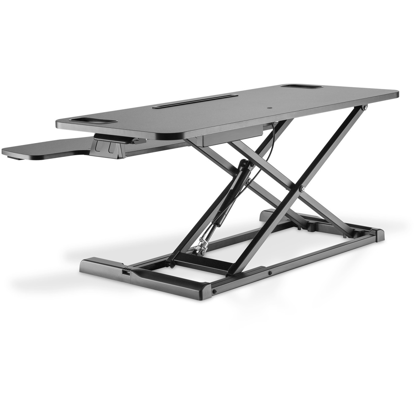 Digitus DA-90380-1 Ergonomic Desk Riser - DA-90380-1 - Black, Freestanding, Manual height adjustment